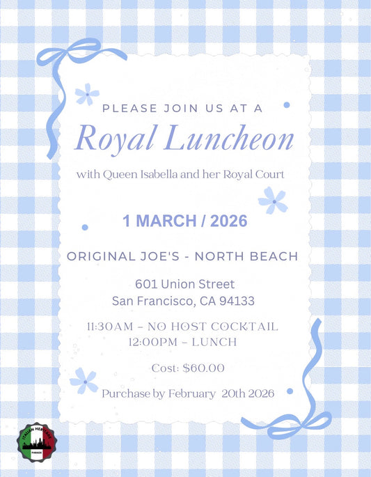 Queens Court Royal Luncheon